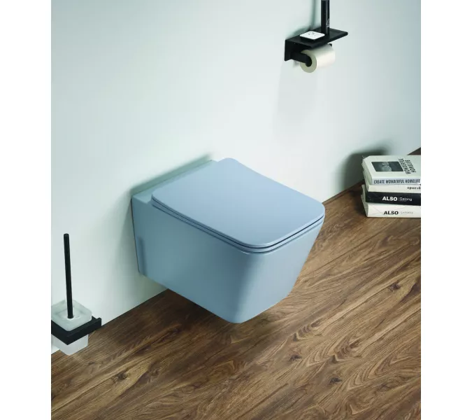 Унитаз подвесной Ceramalux 5170MHL, Выбрать цвет: Голубой матовый