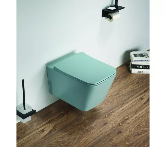 Унитаз подвесной Ceramalux 5170MLG, Выбрать цвет: Зелёный матовый