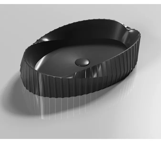 Раковина Ceramalux 78750MB, Выбрать цвет: чёрный матовый