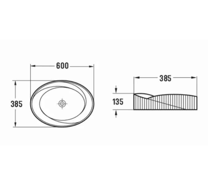 Раковина Ceramalux 78750MB, Выбрать цвет: чёрный матовый, изображение 2