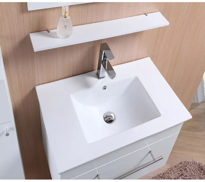 Умывальник CeramaLux 9090E/9080/9070E, Выбрать цвет: Белый, Выбрать размер: 91*47, изображение 3