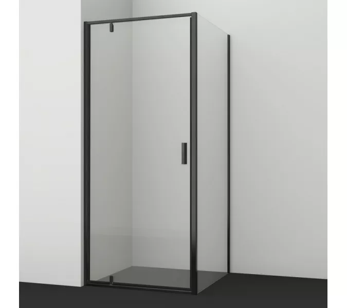 Душевой уголок  Wasserkraft  Elbe 74P, Цвет стекла: прозрачное, Цвет профиля: Черный, Выбрать размер: 80х80, изображение 2