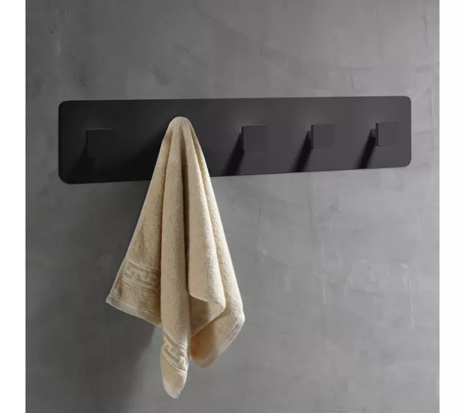 Вешалка ABBER Stein AS1650MB черная матовая, Выбрать цвет: Черный матовый