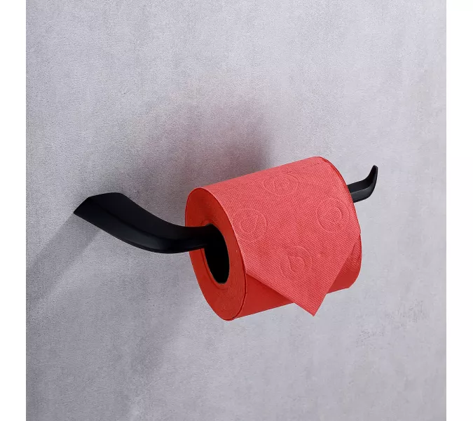 Бумагодержатель ABBER Nord AA1531B черный матовый, Выбрать цвет: Черный матовый, изображение 2