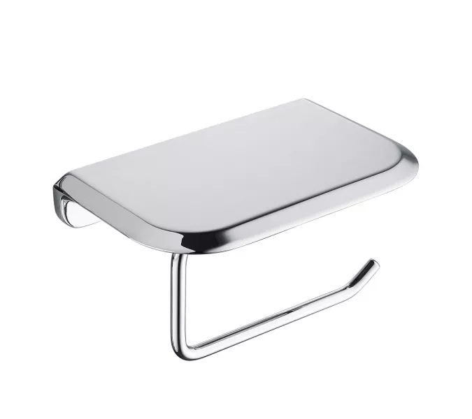 Бумагодержатель с полкой для телефона ABBER Nord AA1530 хром, Выбрать цвет: Хром