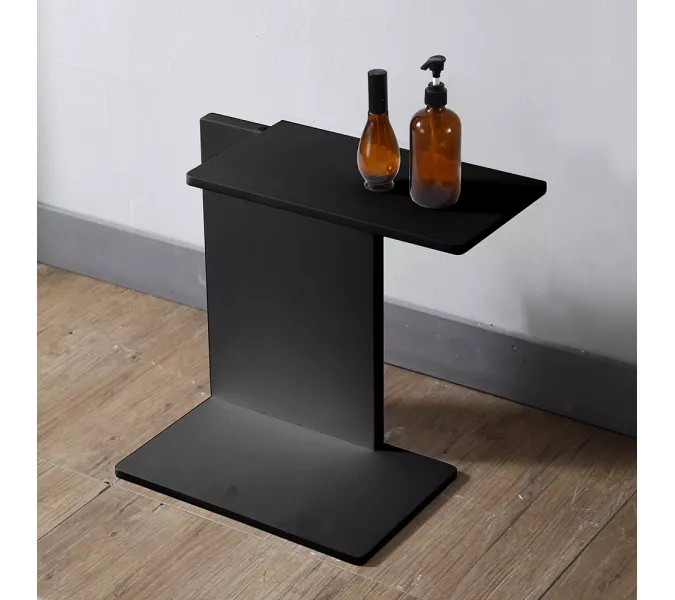 Столик для ванной комнаты ABBER Stein AS1636MB черный матовый, Выбрать цвет: Черный матовый