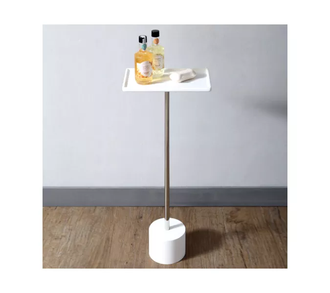 Стойка для ванной комнаты ABBER Stein AS1635 белая, Выбрать цвет: Белый