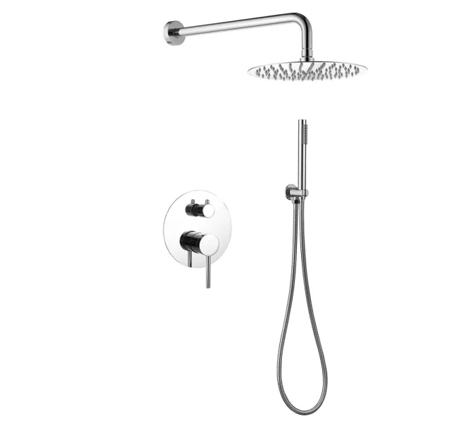 Душевая система ABBER Emotion AF8818 скрытого монтажа без излива, хром, Выбрать цвет: Хром