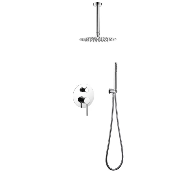 Душевая система ABBER Emotion AF8821 скрытого монтажа без излива, хром, Выбрать цвет: Хром