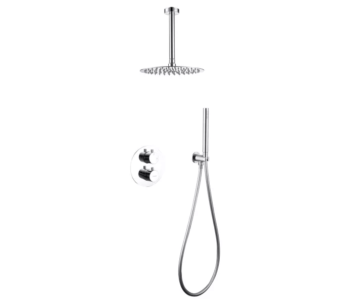 Душевая система ABBER Wasser Kreis AF8121 скрытого монтажа без излива, хром, Выбрать цвет: Хром