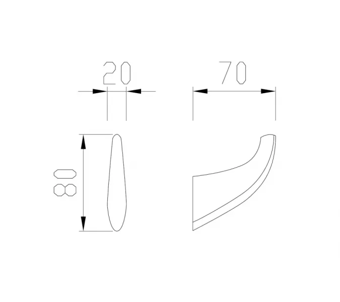Крючок ABBER Nord AA1550B черный матовый, Выбрать цвет: Черный матовый, изображение 3
