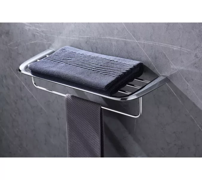 Полка для полотенец ABBER Nord AA1554 хром, Выбрать цвет: Хром, изображение 2