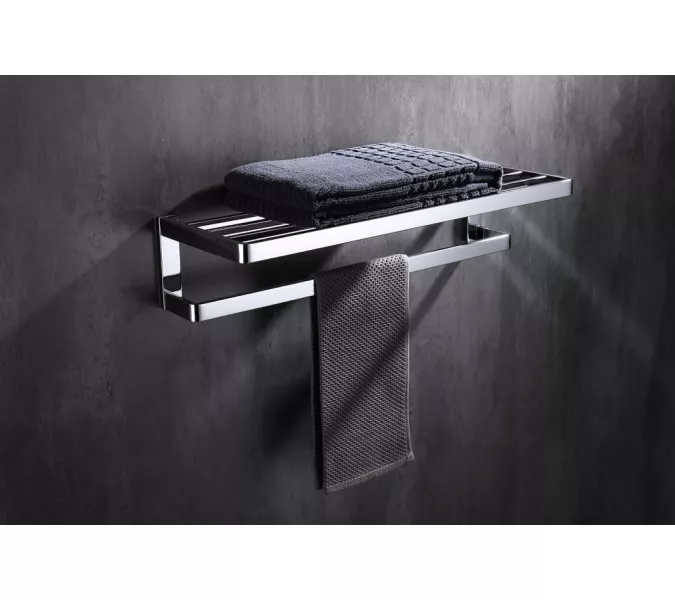 Полка для полотенец ABBER Westen AA1758 хром, Выбрать цвет: Хром, изображение 2