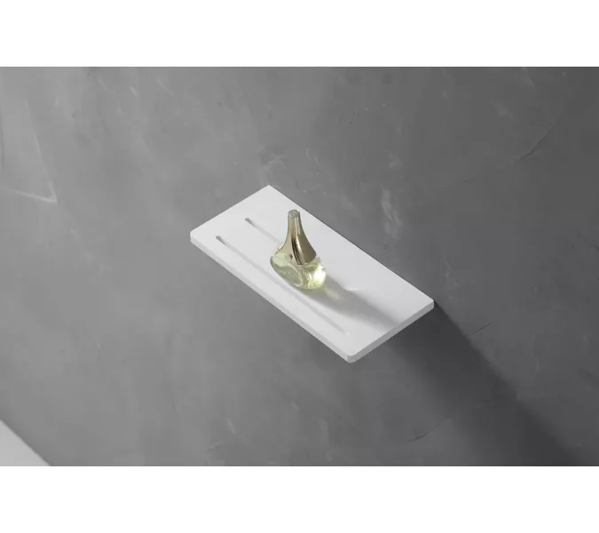 Полочка для ванной комнаты ABBER Stein AS1653 белая, Выбрать цвет: Белый, изображение 2