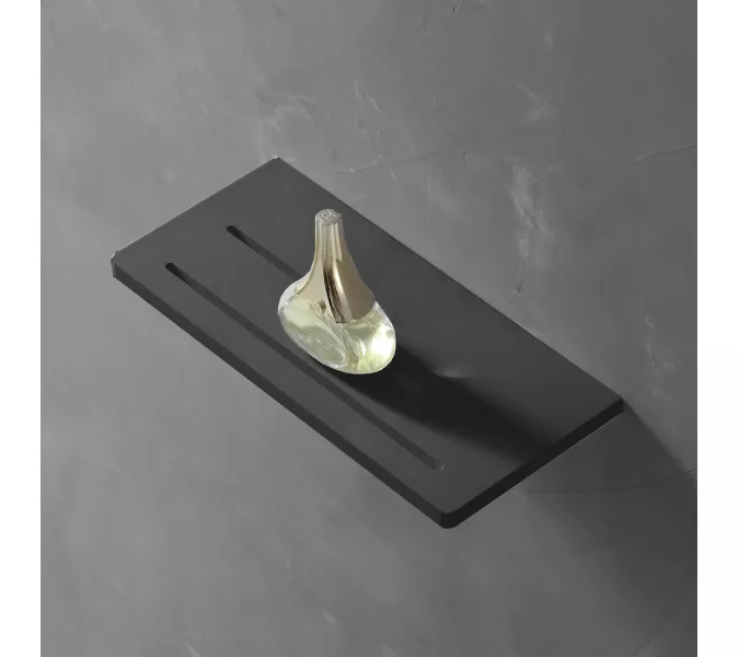 Полочка для ванной комнаты ABBER Stein AS1653MB черная матовая, Выбрать цвет: Черный матовый