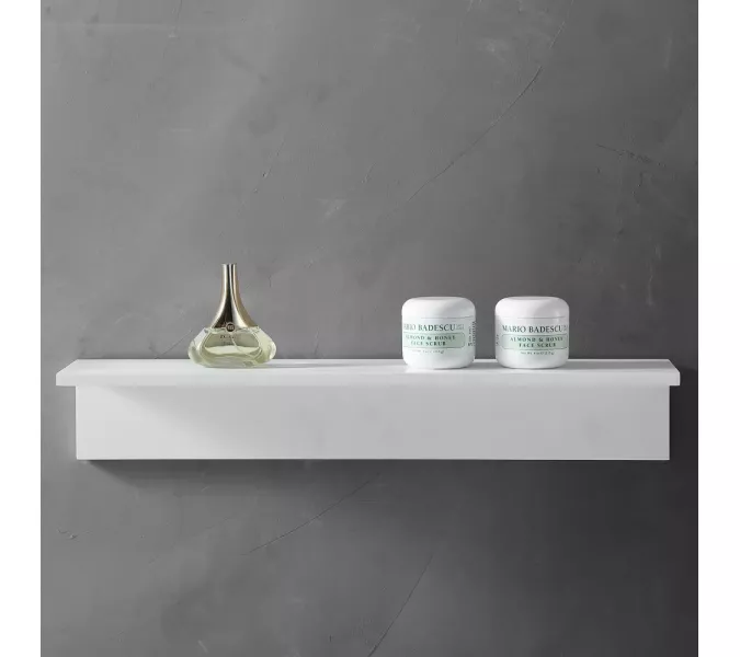 Полочка для ванной комнаты ABBER Stein AS1654 белая, Выбрать цвет: Белый