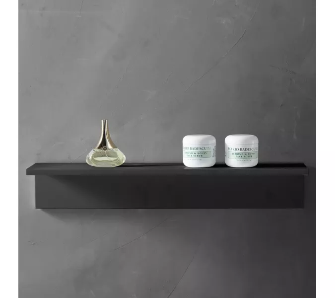 Полочка для ванной комнаты ABBER Stein AS1654MB черная матовая, Выбрать цвет: Черный матовый