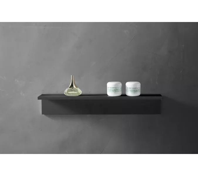 Полочка для ванной комнаты ABBER Stein AS1654MB черная матовая, Выбрать цвет: Черный матовый, изображение 2