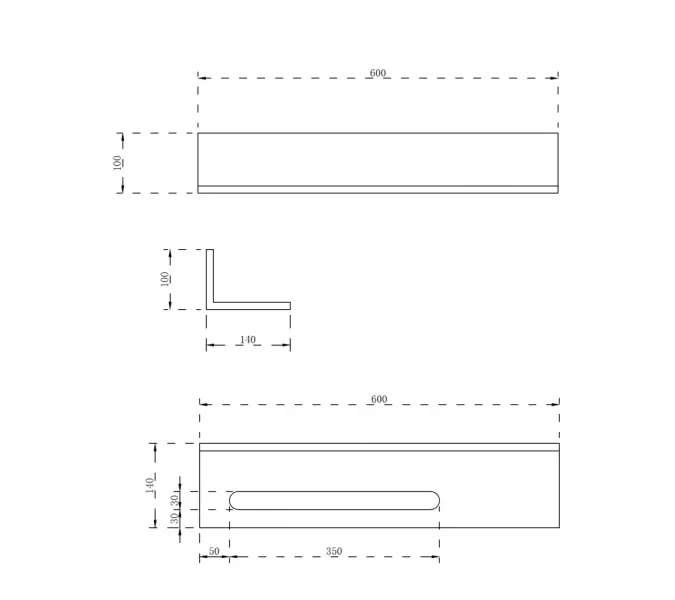 Полочка с полотенцедержателем для ванной комнаты ABBER Stein AS1655MB черная матовая, Выбрать цвет: Черный матовый, изображение 2