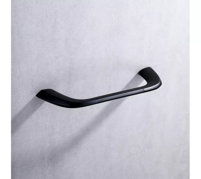 Полотенцедержатель ABBER Nord AA1551B черный матовый, Выбрать цвет: Черный матовый, изображение 2