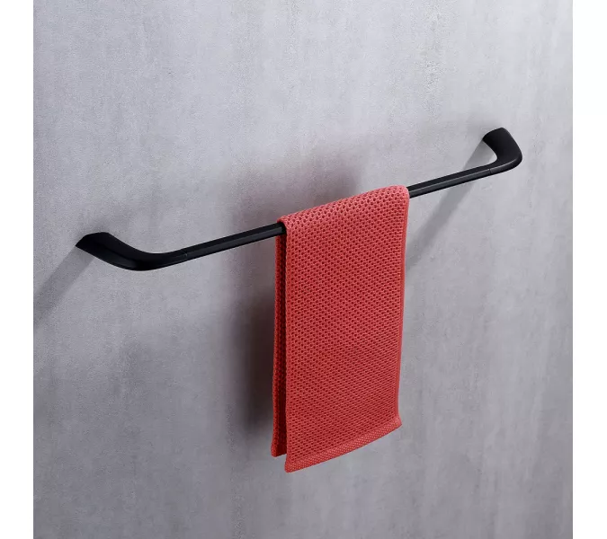 Полотенцедержатель ABBER Nord AA1552B черный матовый, Выбрать цвет: Черный матовый, изображение 2