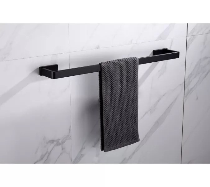 Полотенцедержатель ABBER Westen AA1754B черный матовый, Выбрать цвет: Черный матовый, изображение 2