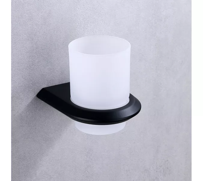 Стакан для зубных щеток ABBER Nord AA1556B черный матовый, Выбрать цвет: Черный матовый, изображение 2