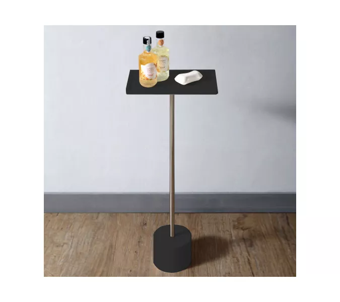 Стойка для ванной комнаты ABBER Stein AS1635MB черная матовая, Выбрать цвет: Черный матовый