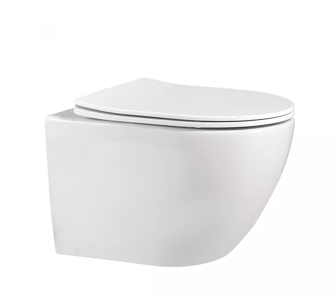 Унитаз ABBER Bequem AC1100 подвесной белый, безободковый, Выбрать цвет: Белый