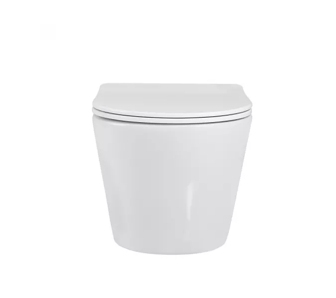 Унитаз ABBER Bequem AC1102 подвесной белый, безободковый, Выбрать цвет: Белый, изображение 3