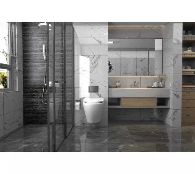 Унитаз ABBER Bequem AC1102 подвесной белый, безободковый, Выбрать цвет: Белый, изображение 8