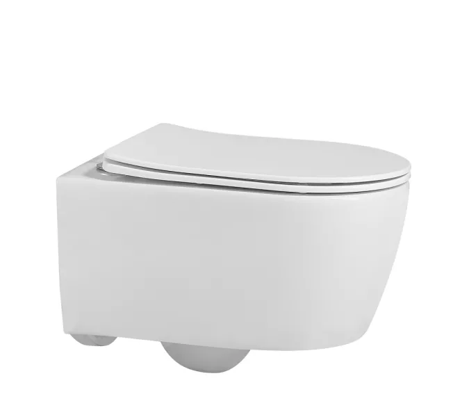 Унитаз ABBER Bequem AC1104 подвесной белый, безободковый, Выбрать цвет: Белый