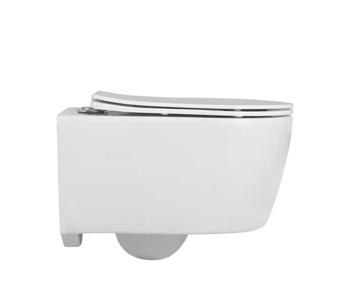 Унитаз ABBER Bequem AC1104 подвесной белый, безободковый, Выбрать цвет: Белый, изображение 4