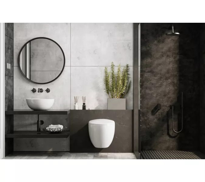 Унитаз ABBER Bequem AC1107P подвесной белый с импульсным смывом, изображение 3