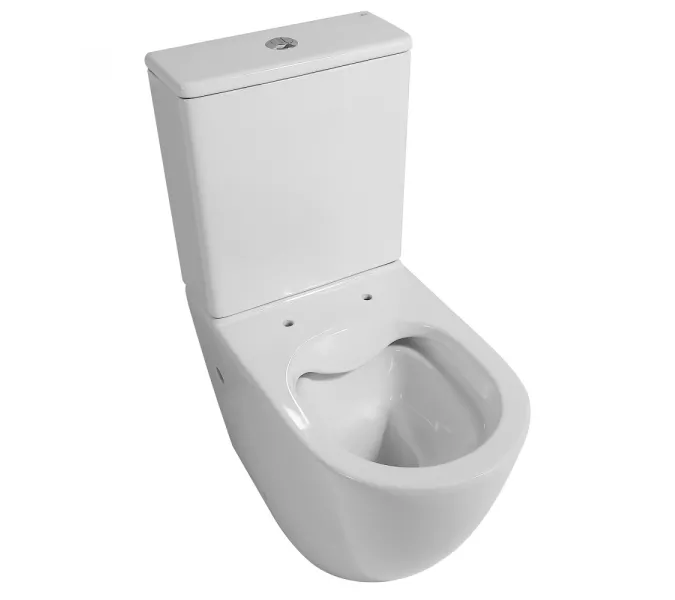 Унитаз ABBER Bequem AC1110 компакт белый, безободковый, изображение 4