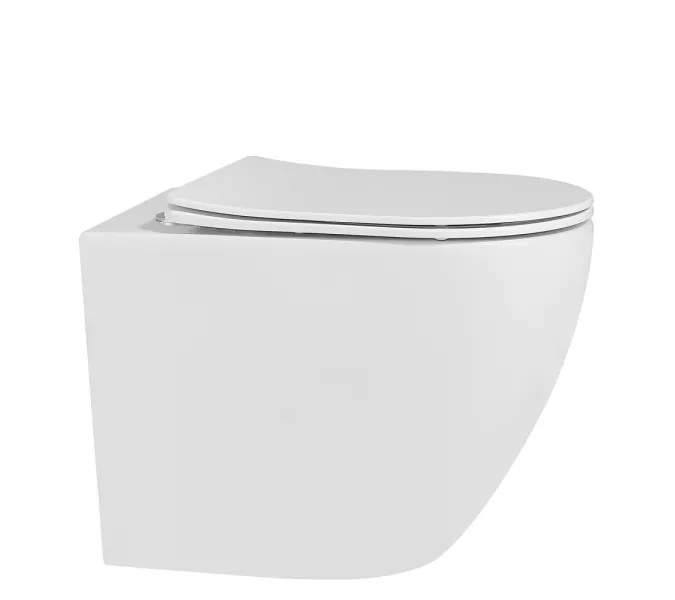 Унитаз ABBER Bequem AC1111 приставной белый, безободковый