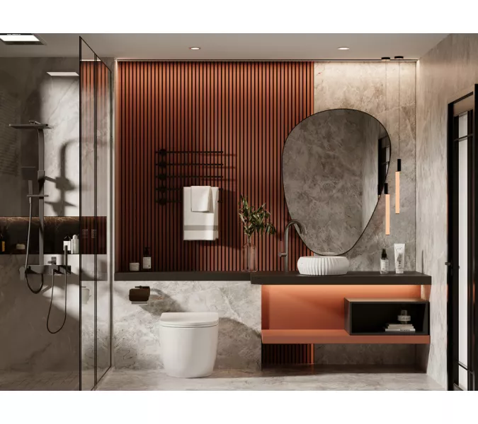 Унитаз ABBER Bequem AC1111 приставной белый, безободковый, изображение 3