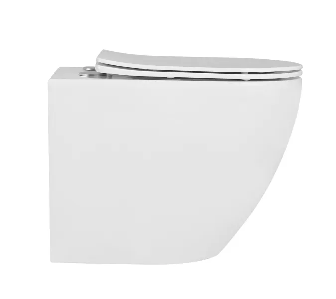 Унитаз ABBER Bequem AC1111 приставной белый, безободковый, изображение 5
