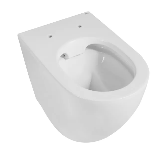 Унитаз ABBER Bequem AC1111 приставной белый, безободковый, изображение 8