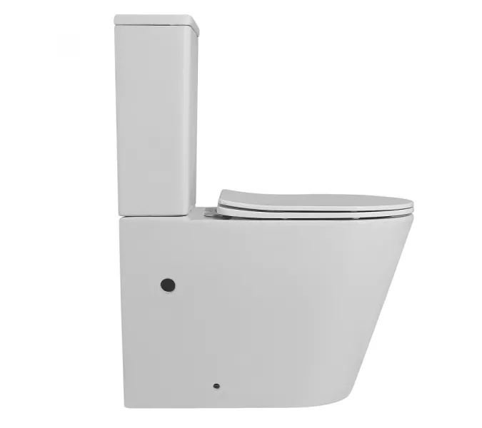 Унитаз ABBER Bequem AC1112 компакт белый, безободковый, Выбрать цвет: Белый, изображение 2