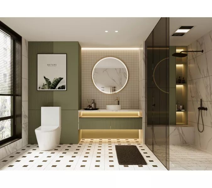 Унитаз ABBER Bequem AC1112 компакт белый, безободковый, Выбрать цвет: Белый, изображение 8