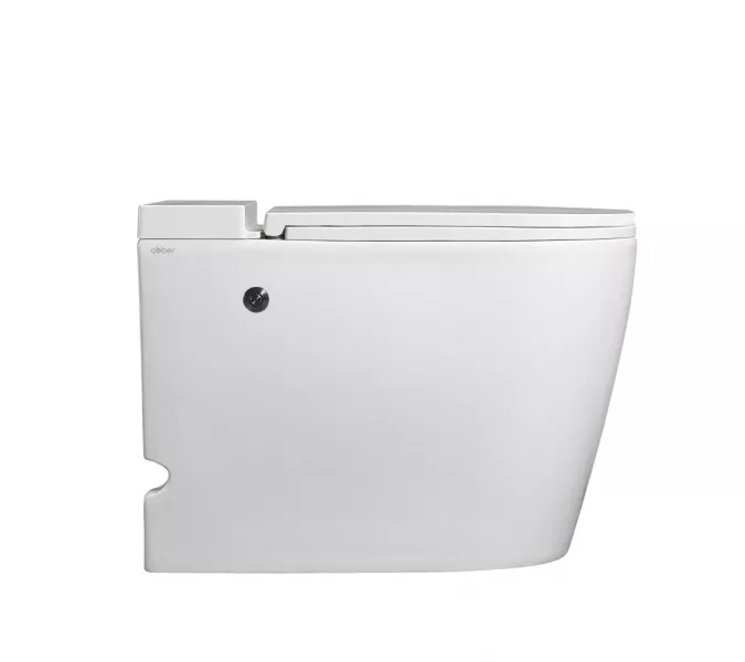 Унитаз ABBER Bequem AC1114P приставной белый с импульсным смывом, изображение 6