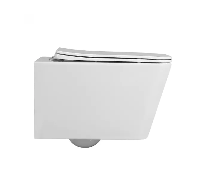 Унитаз ABBER Rechteck AC1201 подвесной белый, безободковый, Выбрать цвет: Белый, изображение 2