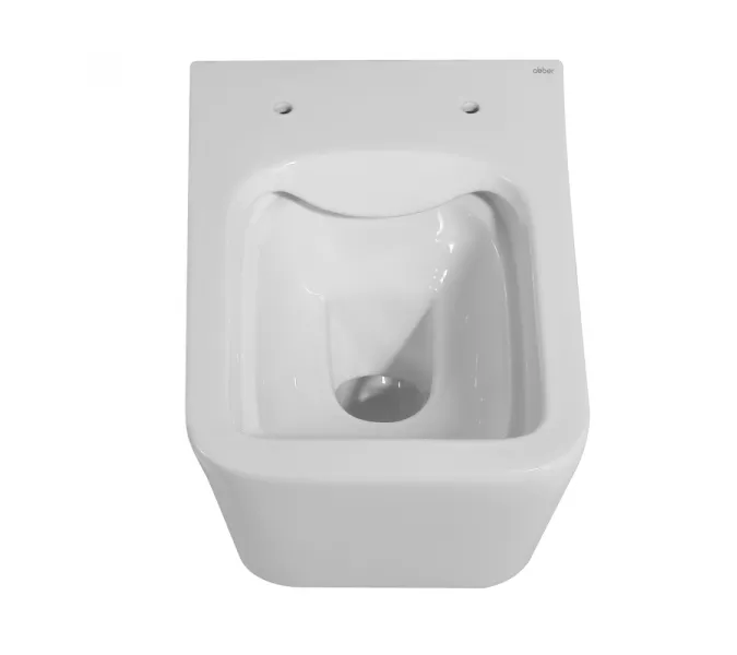 Унитаз ABBER Rechteck AC1201 подвесной белый, безободковый, Выбрать цвет: Белый, изображение 6