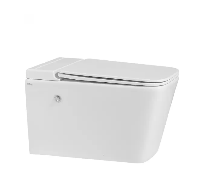 Унитаз ABBER Rechteck AC1202P подвесной белый с импульсным смывом