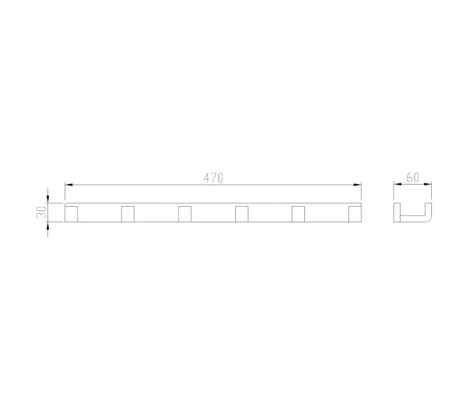 Вешалка на 6 крючков ABBER Westen AA1752G золото матовое, Выбрать цвет: Золото матовое, изображение 2