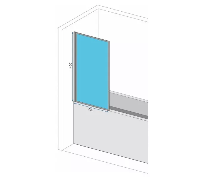 Шторка на ванну Elegant REA-W5600, изображение 3