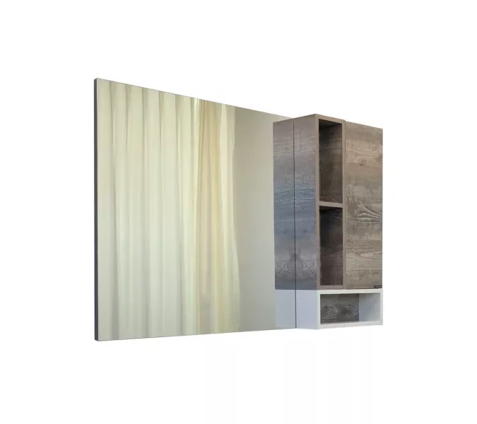 Зеркало-шкаф Comforty Турин, дуб бежевый, Выбрать размер: 75, изображение 3