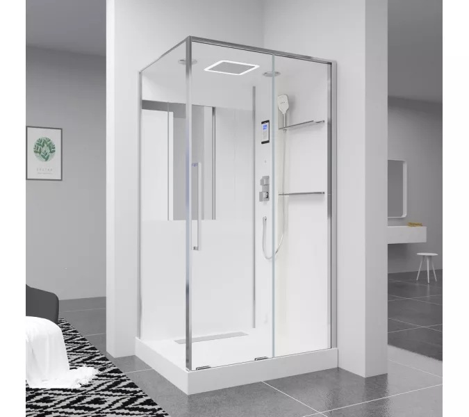 Душевая кабина Black&White Galaxy с паром G8898  90х115