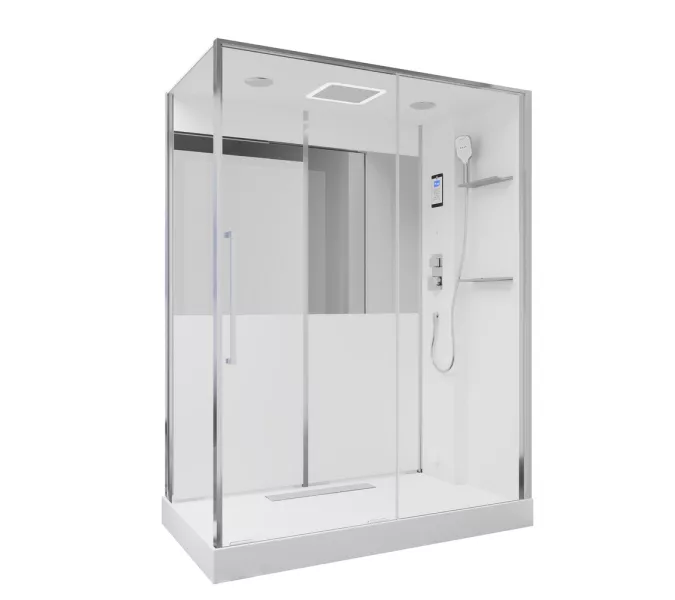 Душевая кабина с паром Black & White Galaxy G8890  85х160